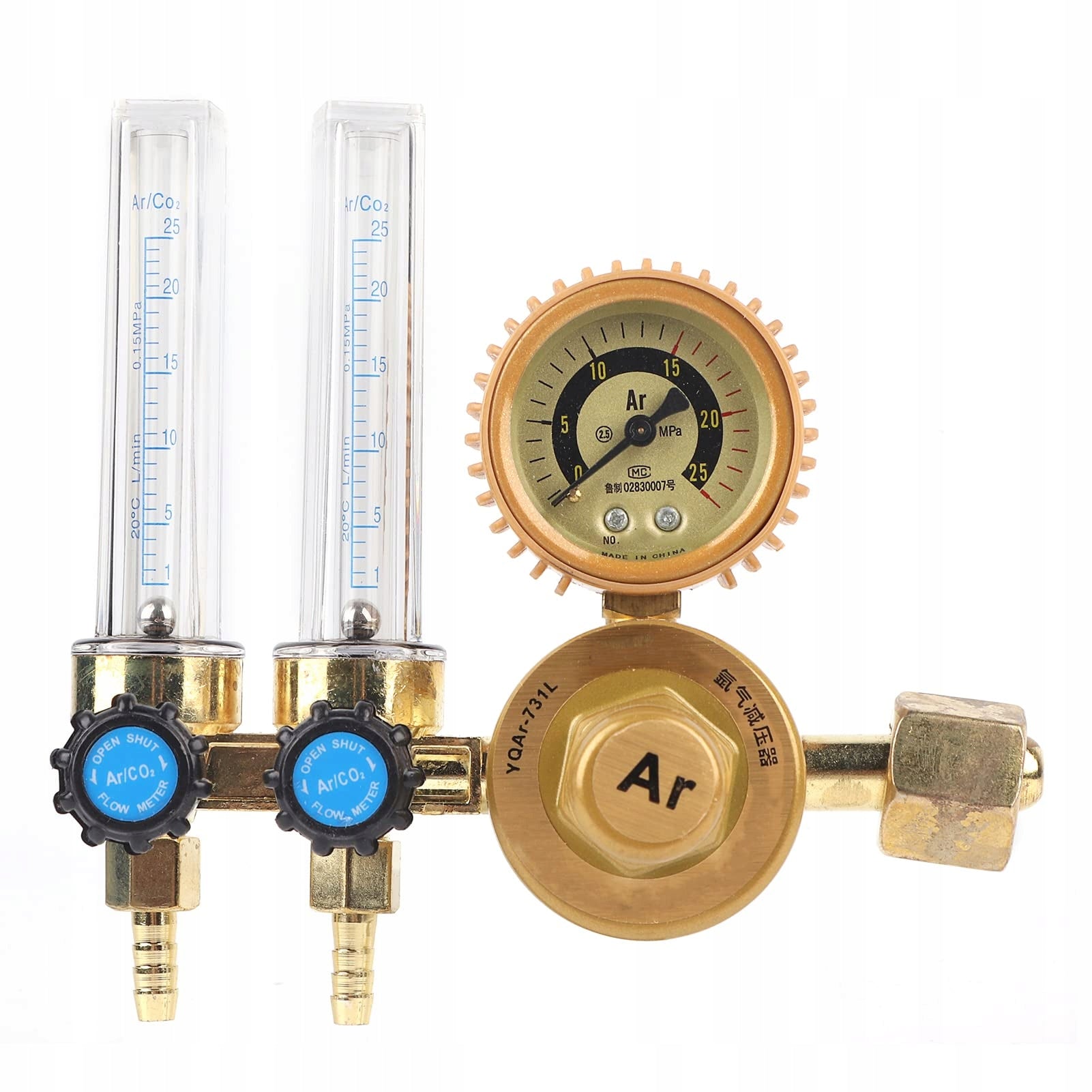 Argon CO2 regulator for TIG MIG welding machine, 0.25mpa pressure gauge Medical device no