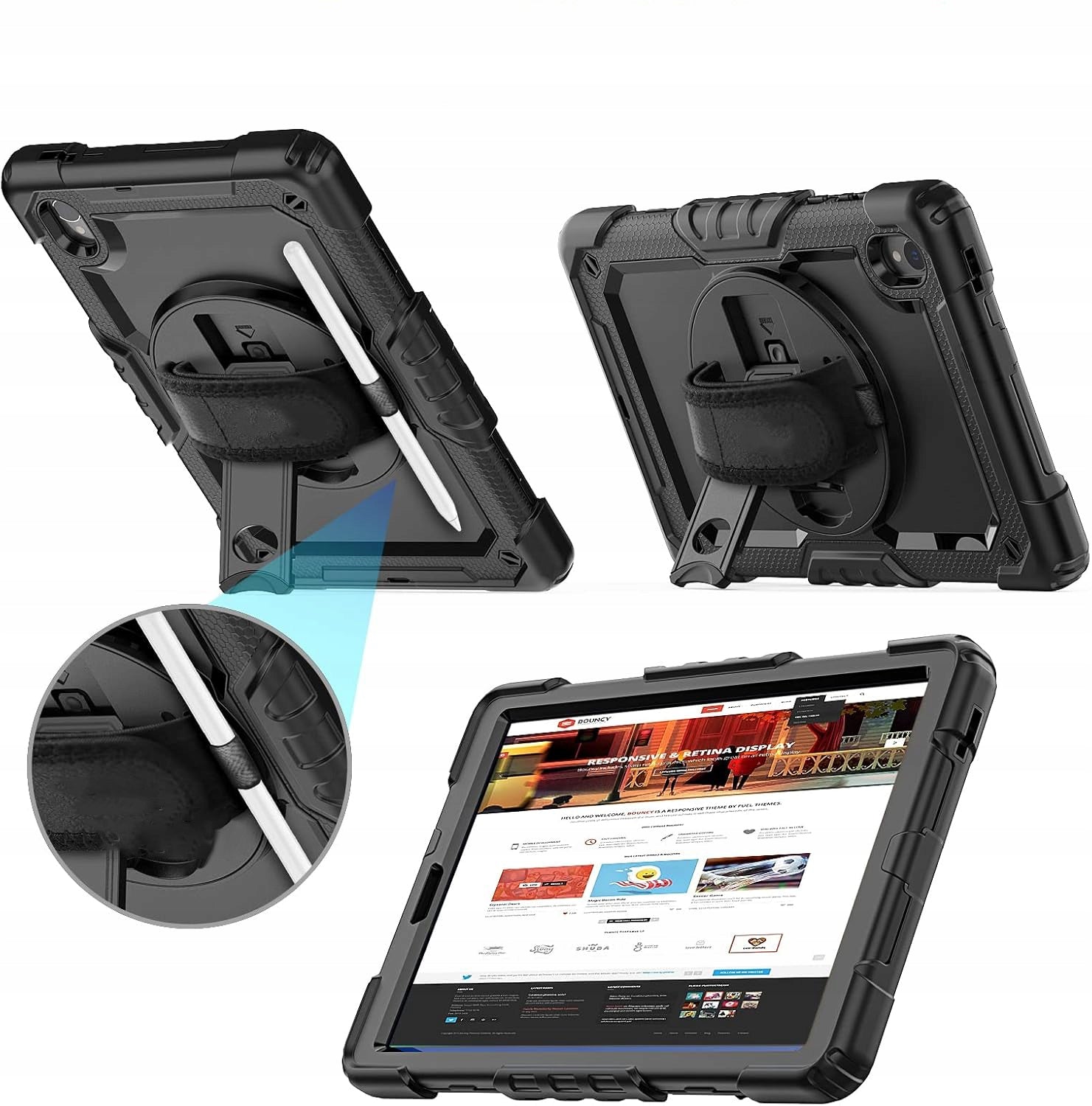 Armored case for Galaxy Tab A9/A11 8,7 SM-X110/X115/X133/X135, with handle Type case