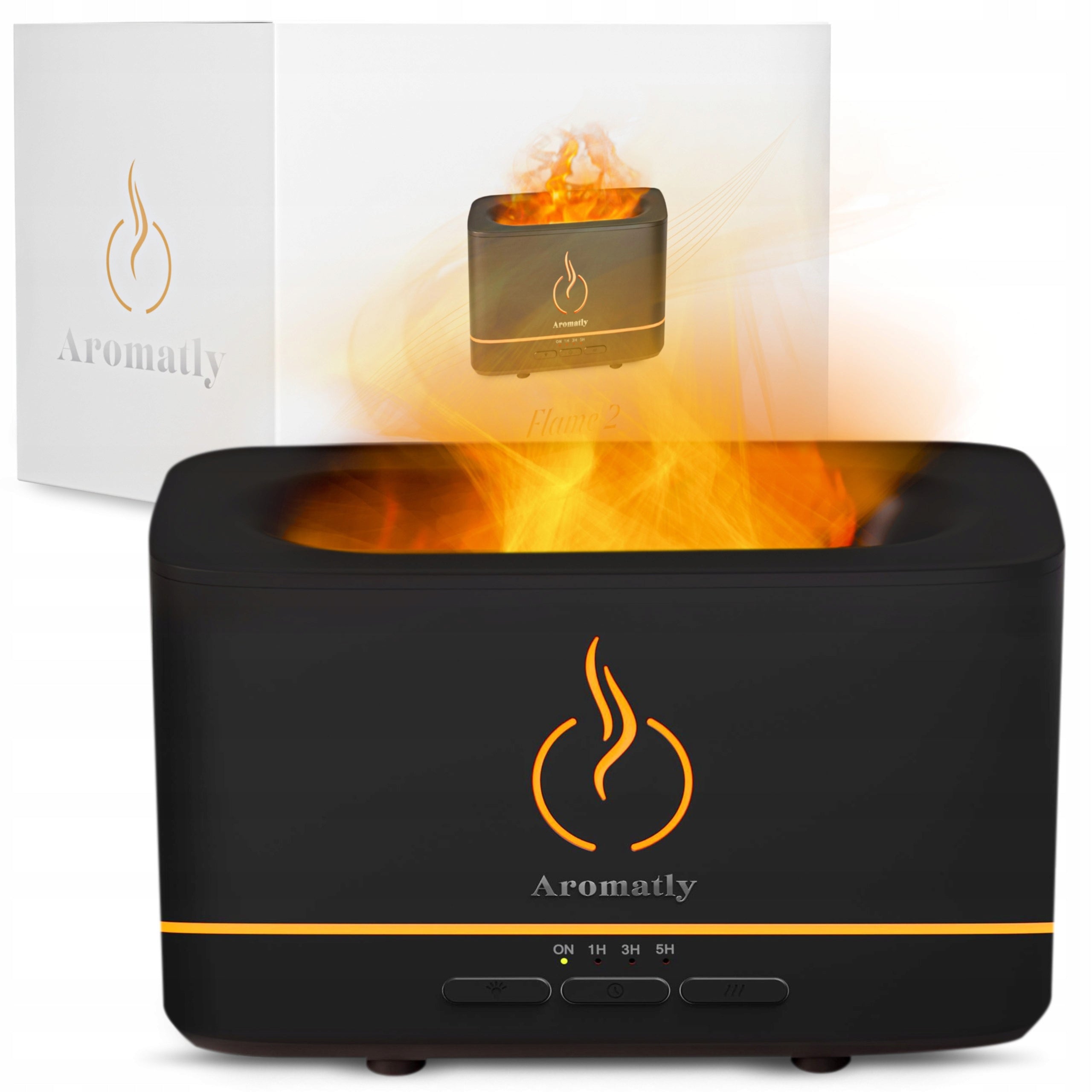 Aromatly FRAGRANCE DIFFUSER Flame AIR HUMIDIFIER FIREPLACE AROMATHERAPY