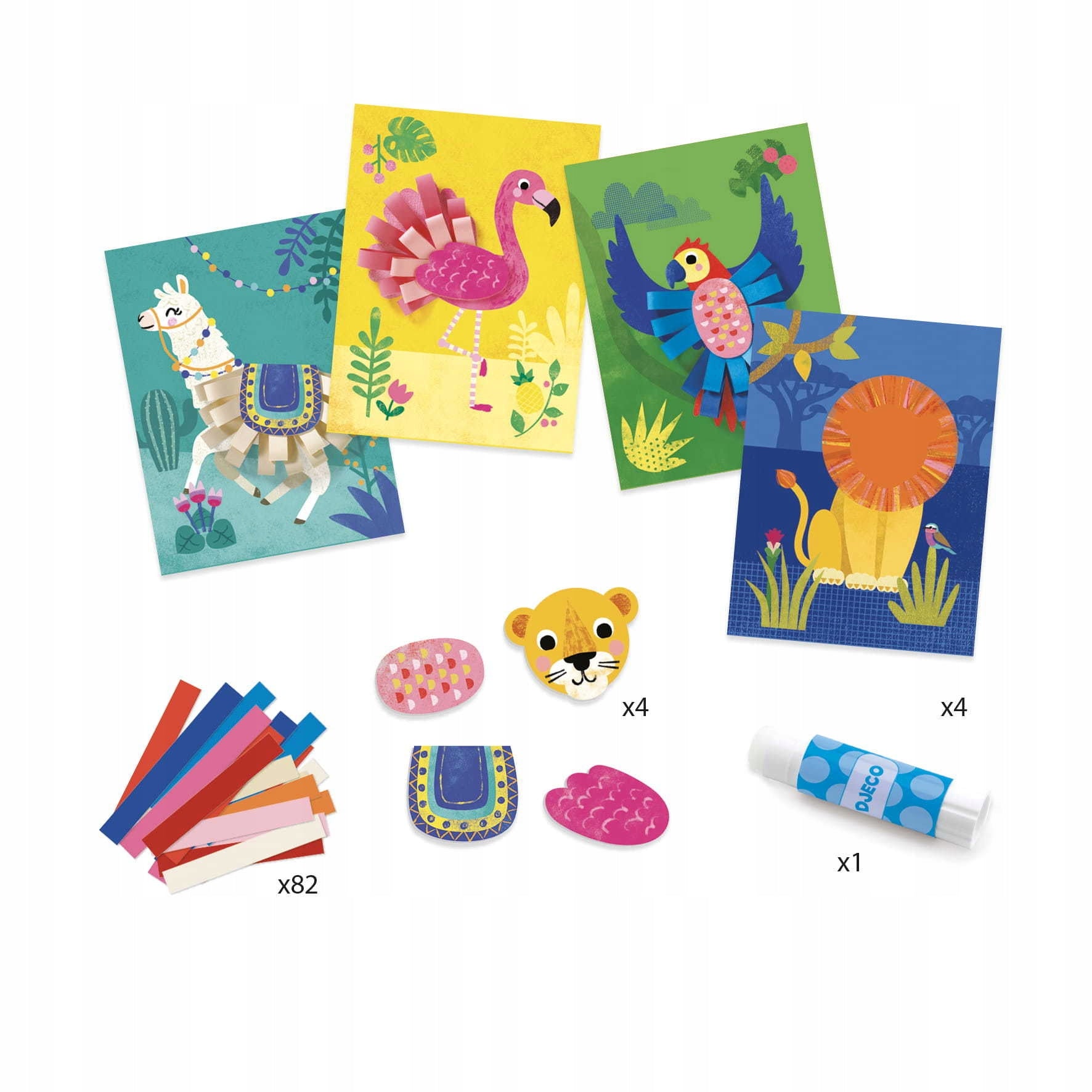 Art set collages Djeco Small loops AGE 3-6 YEARS Manufacturer code 3070900098688