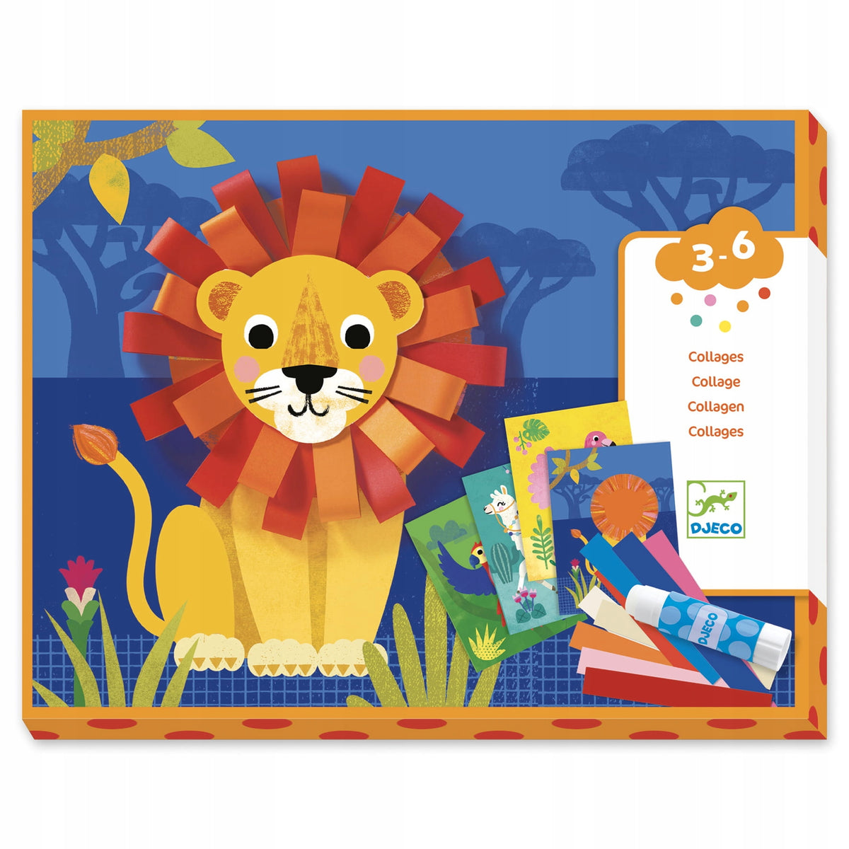 Art set collages Djeco Small loops AGE 3-6 YEARS