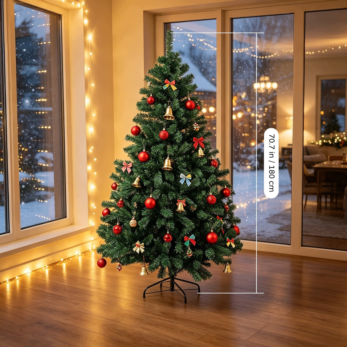 Artificial Christmas Tree 1,8M Caucasian Spruce 180cm 650 Tips VERY DENSE Packaging status original