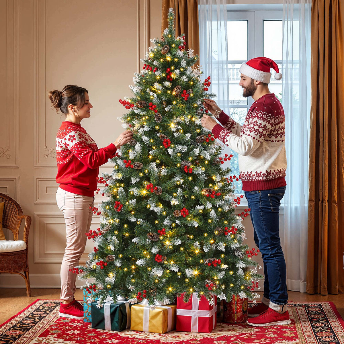 Artificial Christmas Tree 182cm like real Green Pine dense with Light Manufacturer code 19006712394
