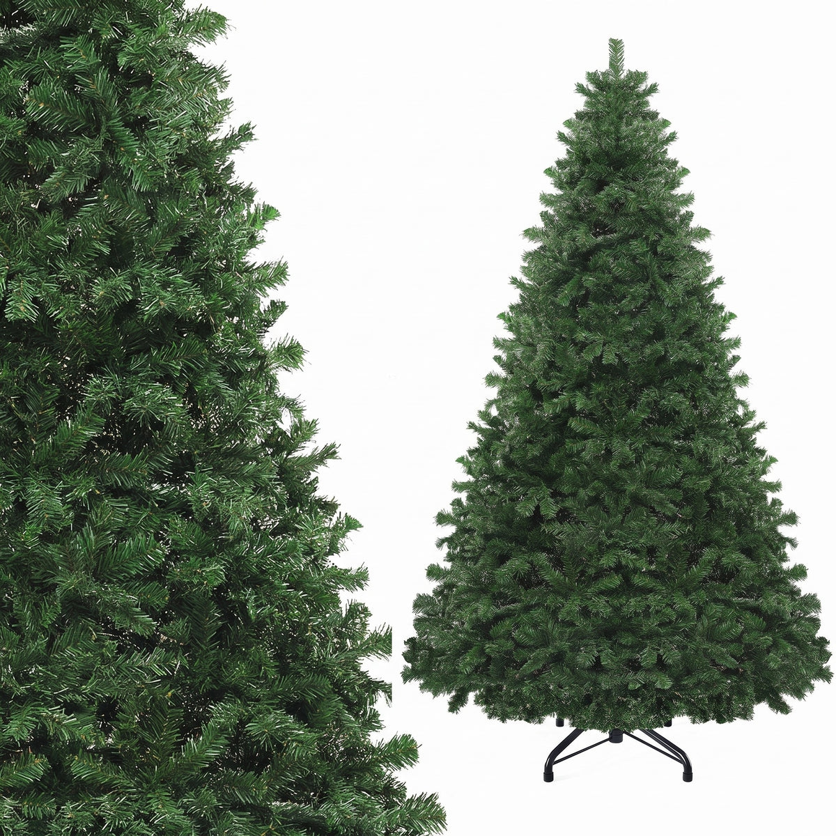 Artificial Christmas Tree 275cm like real Green Pine dense Metal Stand
