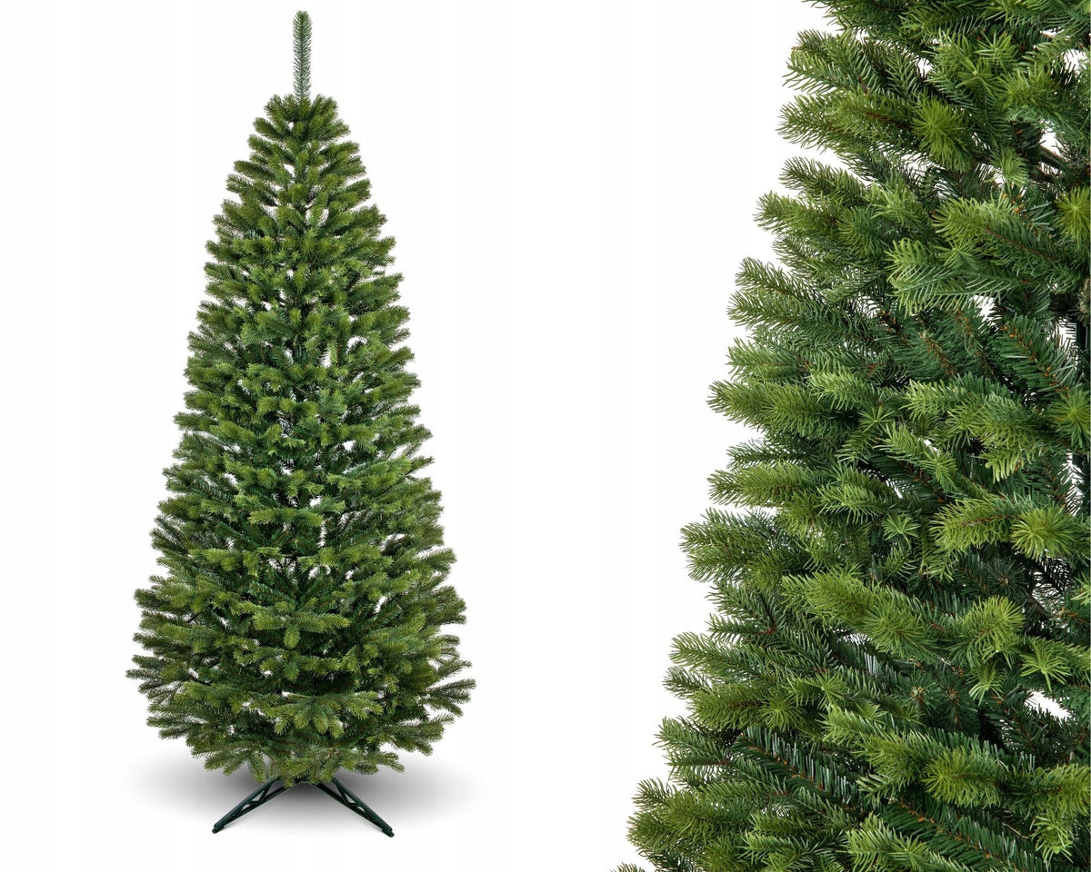 Artificial Christmas Tree Spruce PE Slim 220 cm Christmas Tree Narrow As Live