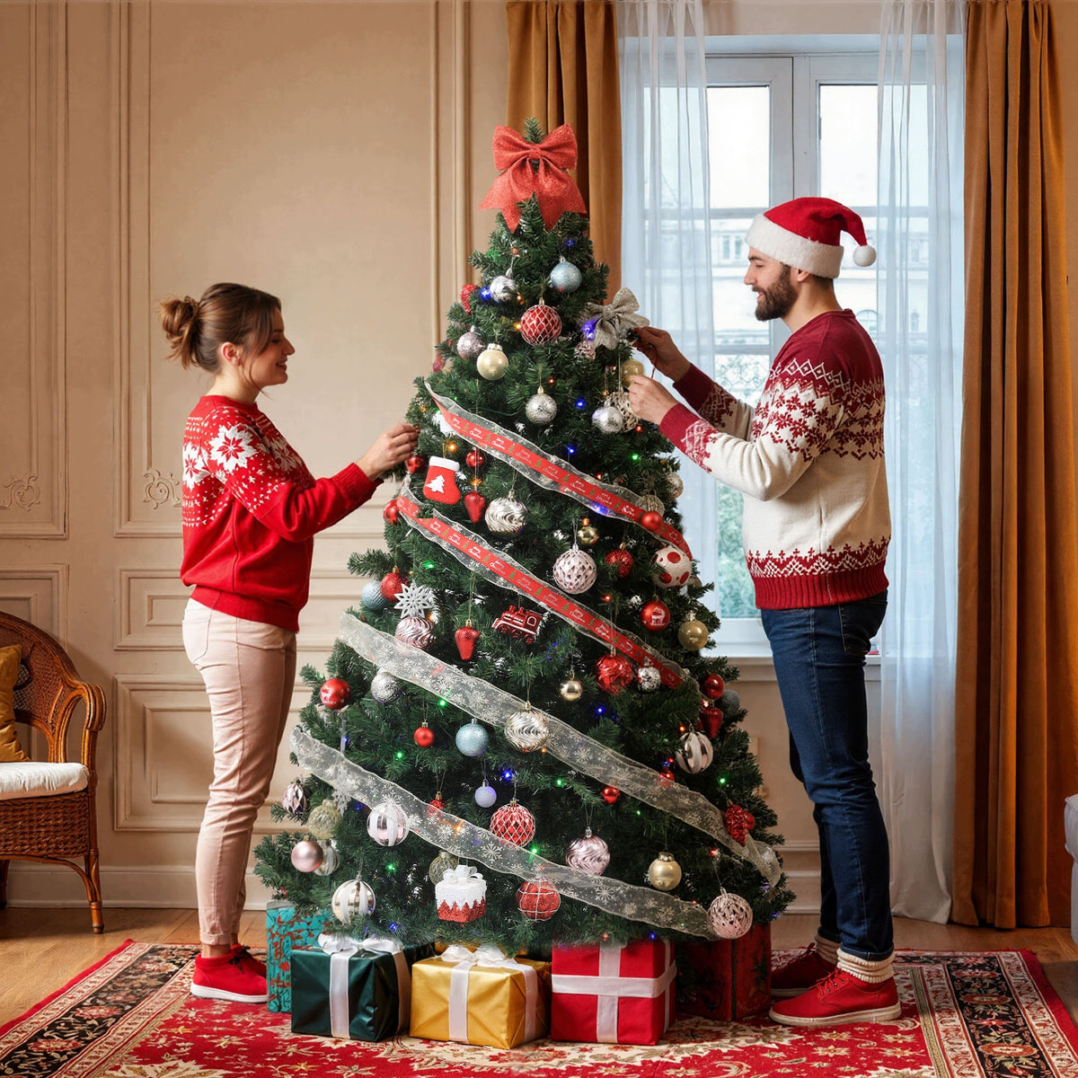 Artificial Christmas Tree as live 182cm 250 LED Lights fir dense Premium Manufacturer code 18070509145