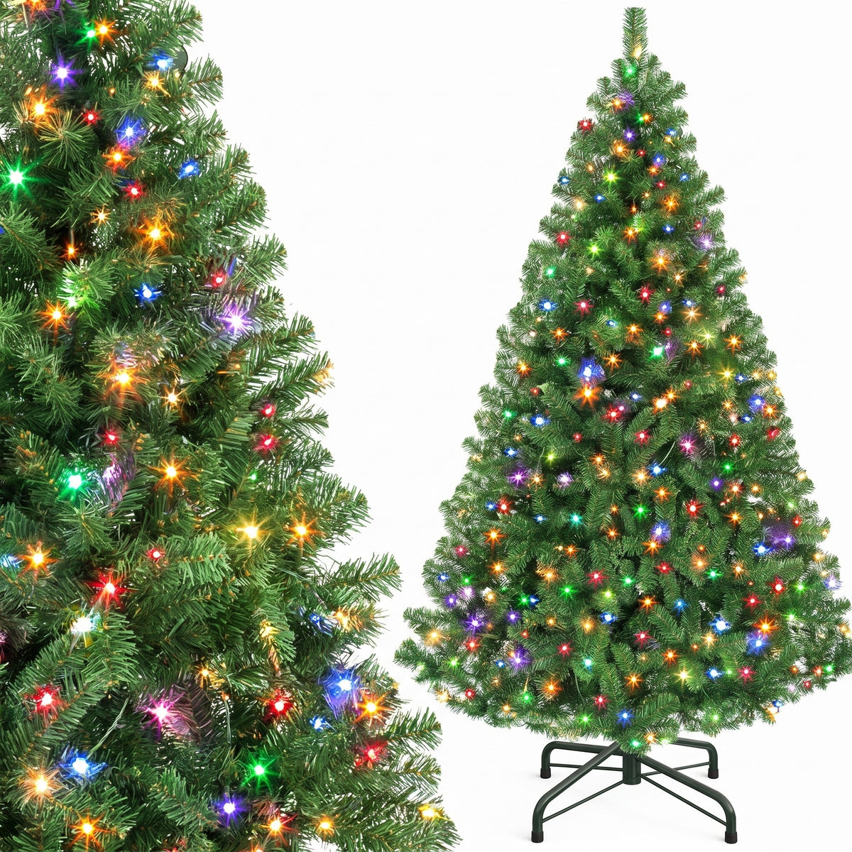 Artificial Christmas Tree as live 182cm 250 LED Lights fir dense Premium