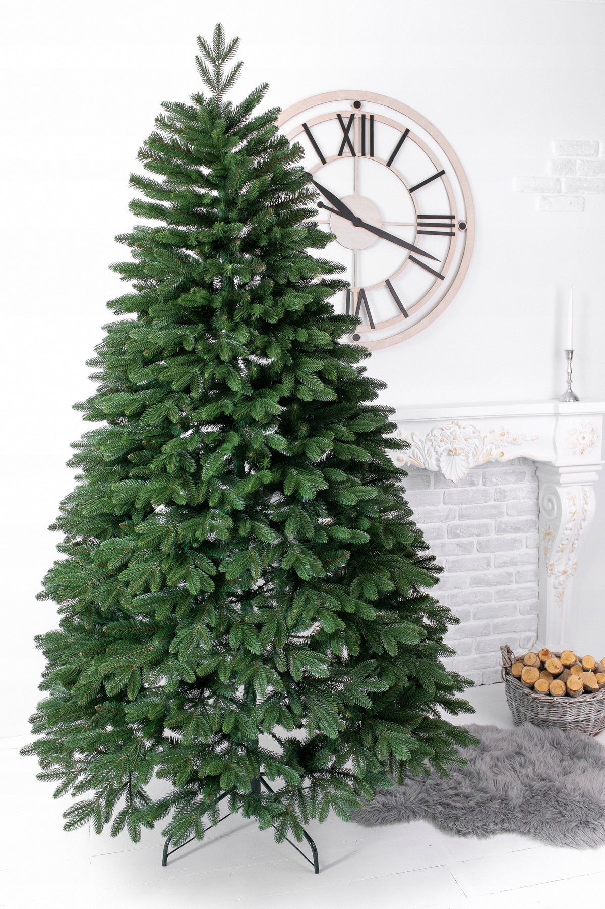 Artificial Christmas tree Belgian green PE+PVC 2,30 m Packaging status original
