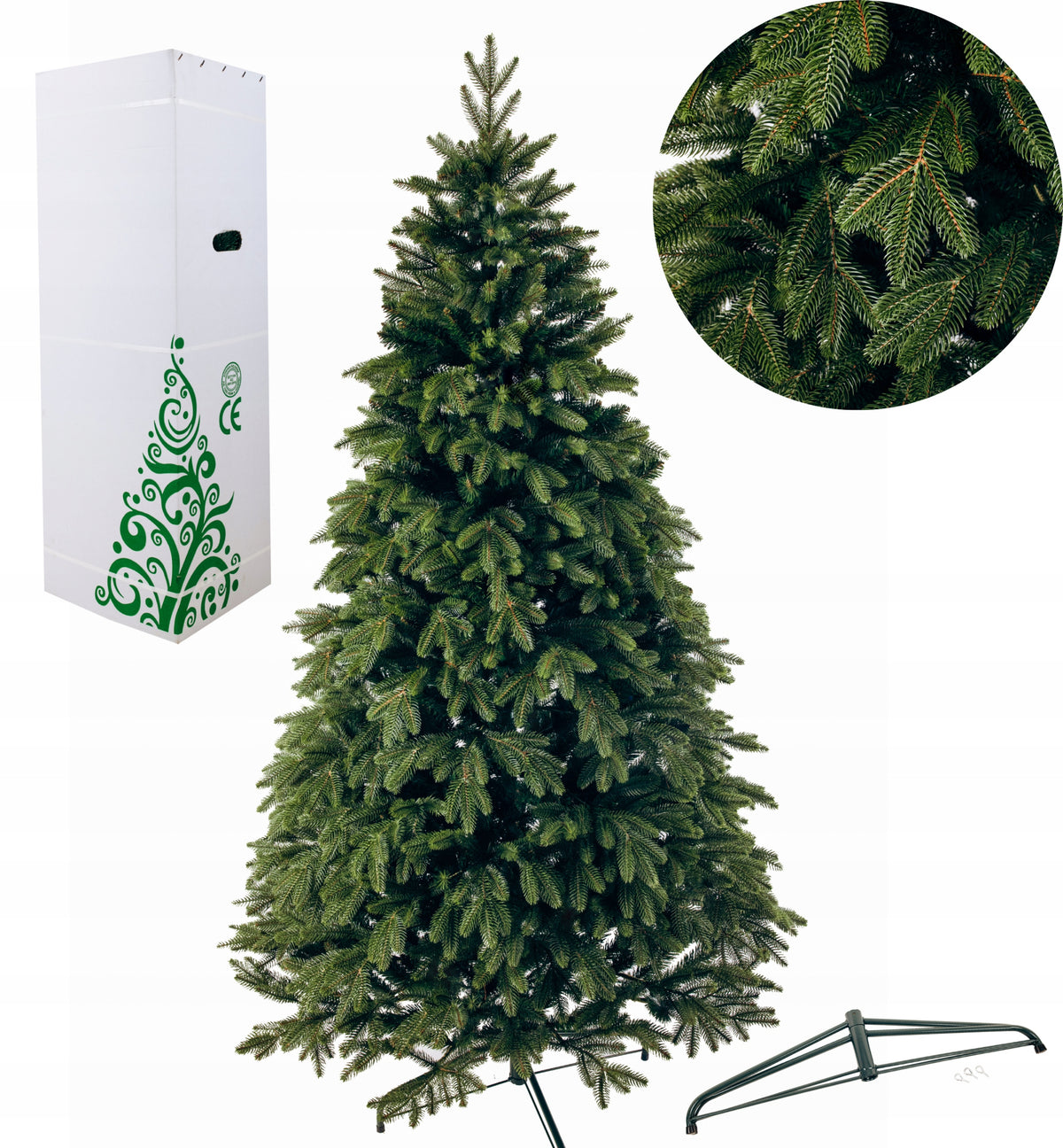 Artificial Christmas tree Belgian green PE+PVC 2,30 m