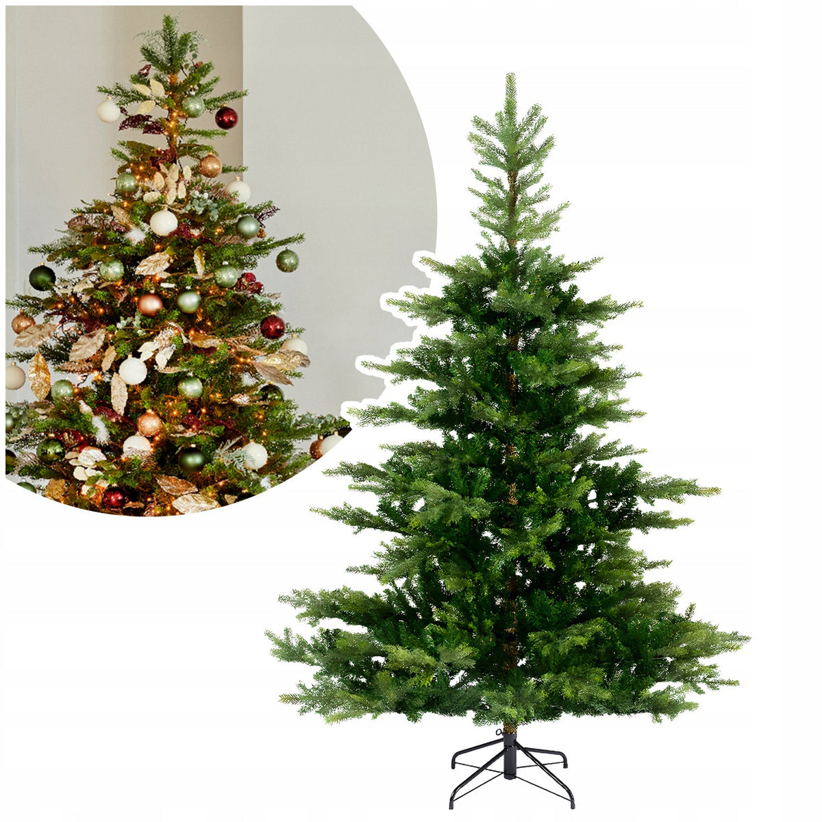 Artificial Christmas tree Fir giant 150 cm green PE/PVC as alive