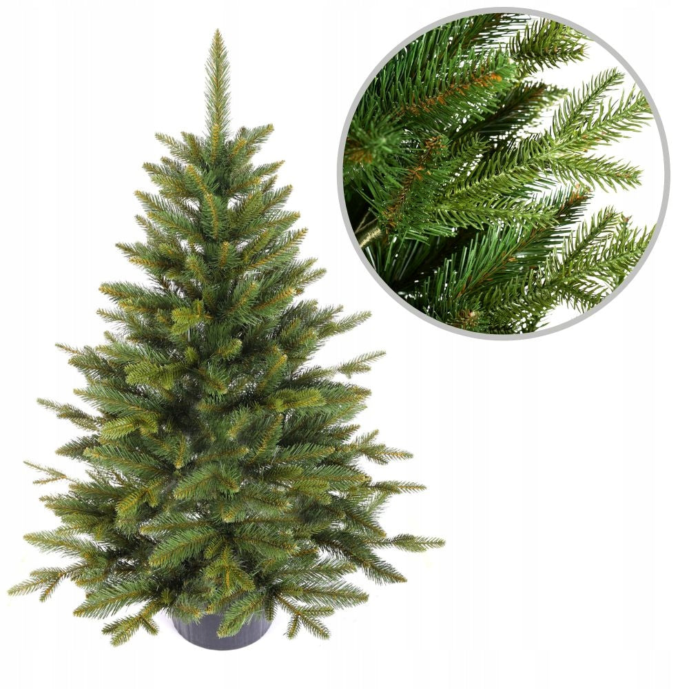 Artificial Christmas tree as alive in a pot Alpine Spruce 80 cm durable