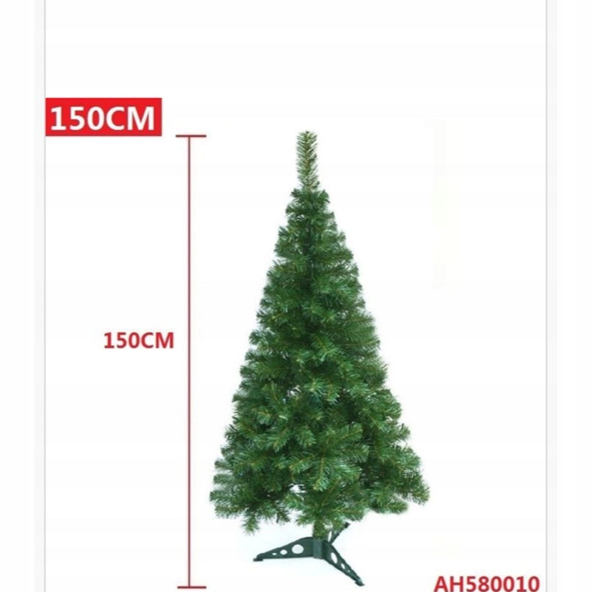 Artificial Christmas tree green 150 cm with stand – thick Brand no brand