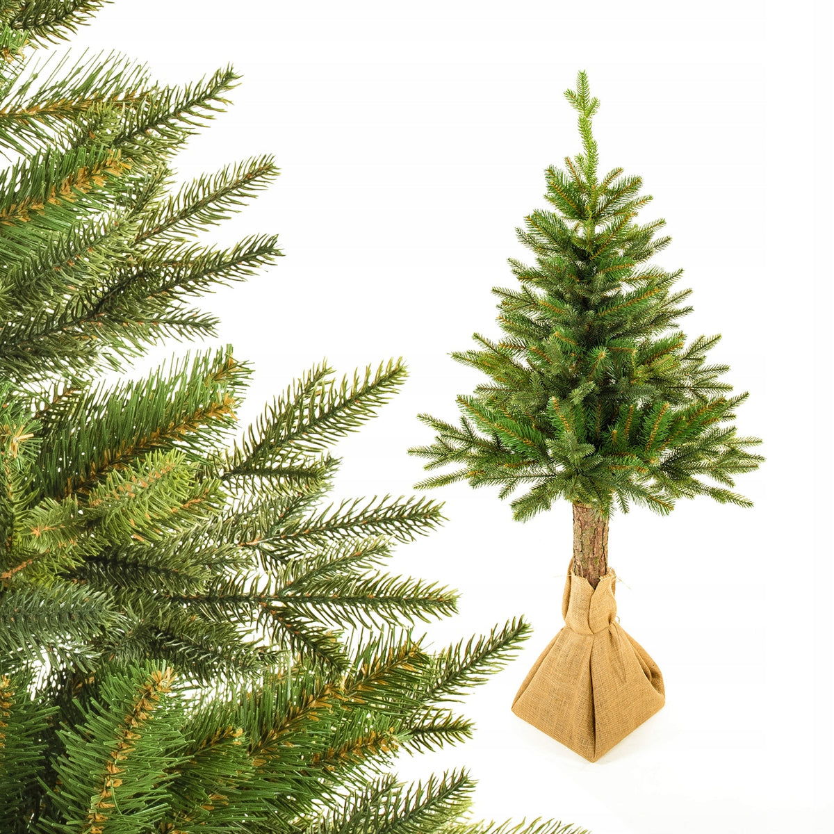 Artificial Christmas tree on a Franklin PE trunk, like a real one, 150 cm