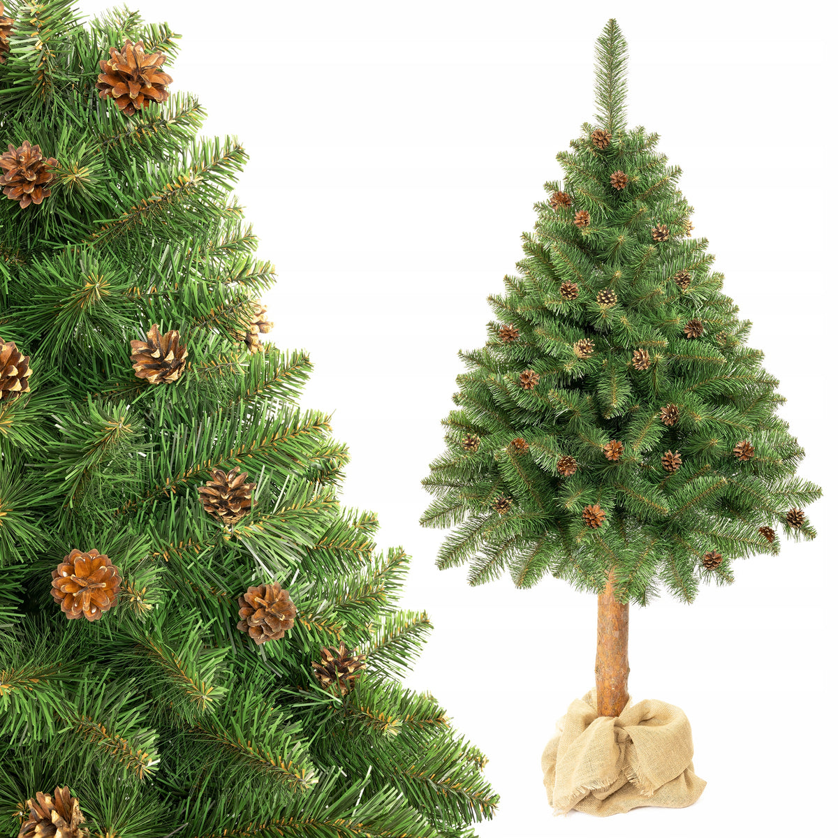 Artificial Christmas tree on the trunk 180 cm pine green beautiful dense MANUFACTURER
