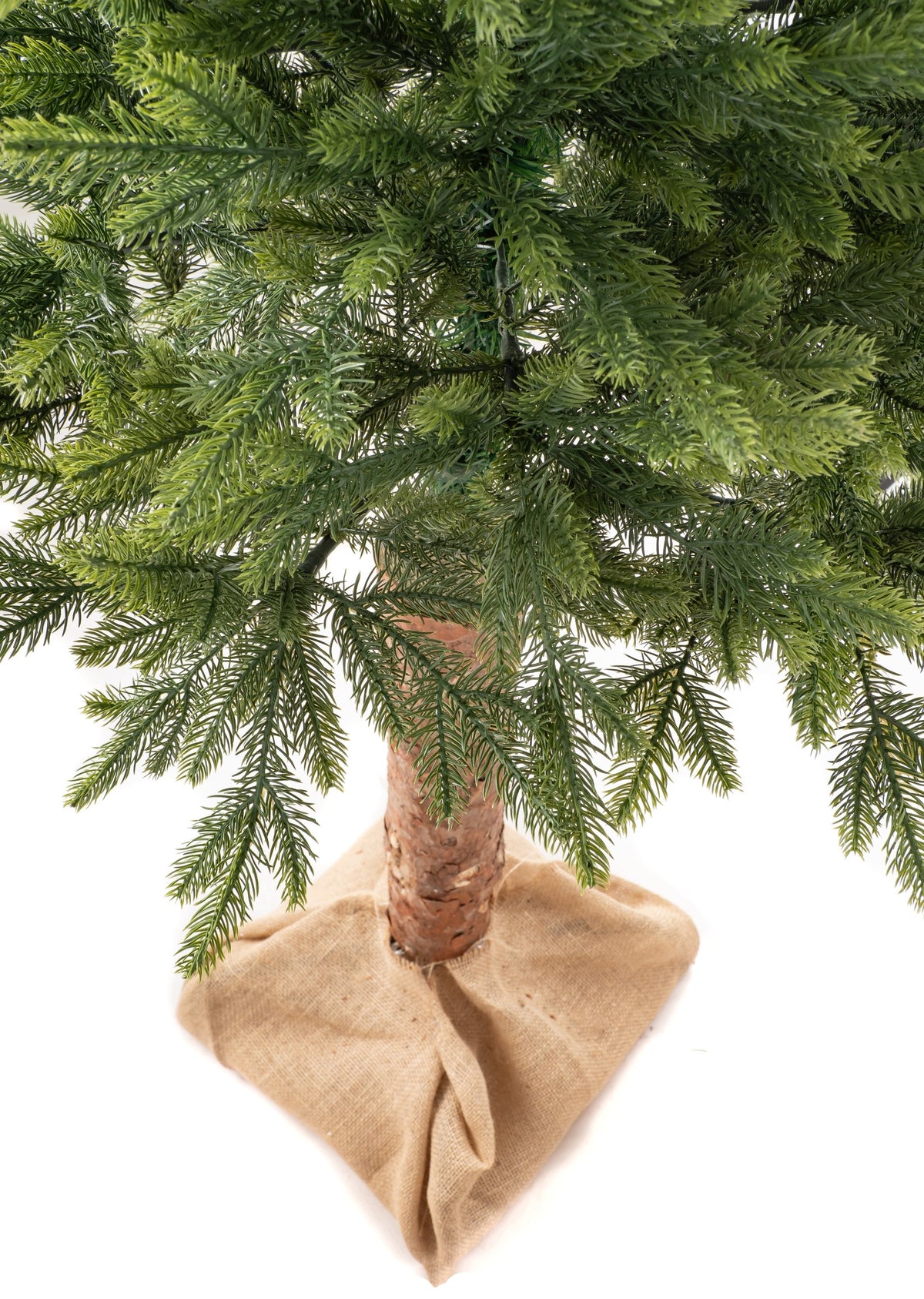Artificial Christmas tree on the trunk 220 cm PE 01 100% LIGHT GREEN FULL PE 523 TIPS Manufacturer code PE01 na pniu 220 cm sielona 100% pe