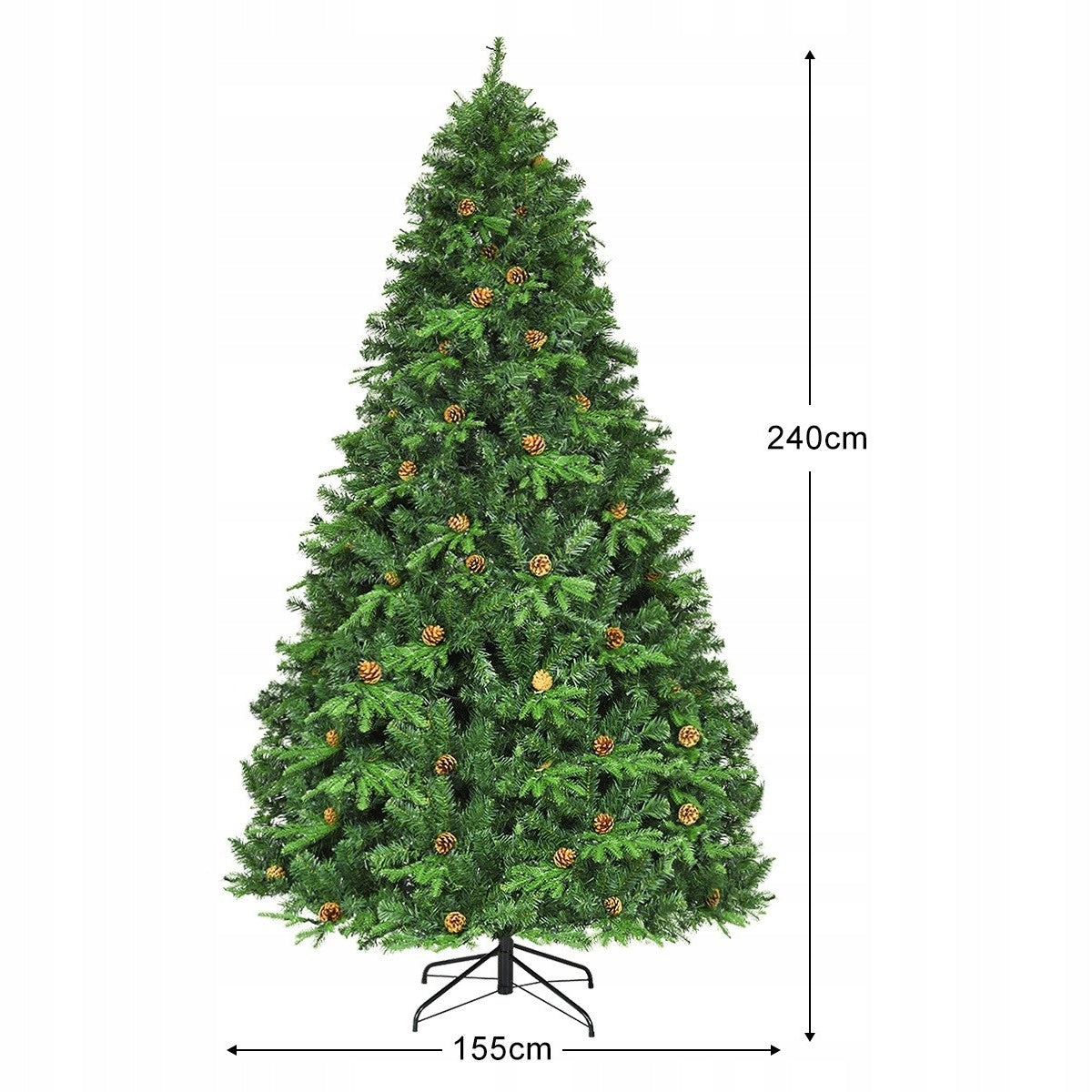 Artificial Christmas tree with stand and LED lights 240cm CM20685 Manufacturer code CM20685