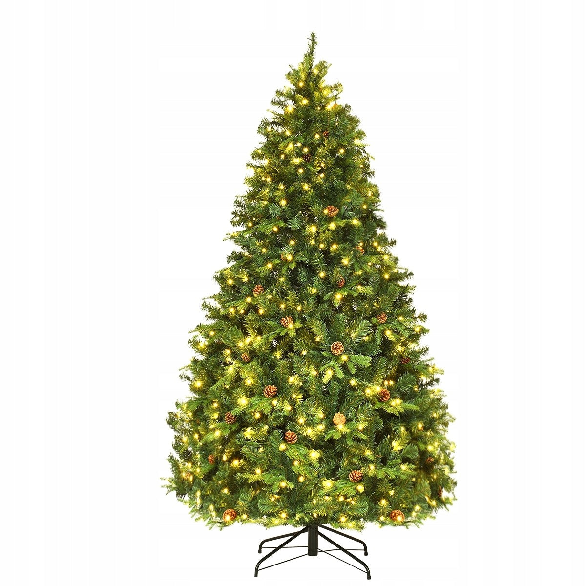 Artificial Christmas tree with stand and LED lights 240cm CM20685