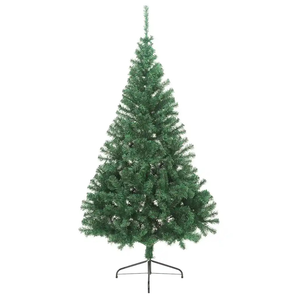 Artificial Christmas tree with stand, half, green, 180 cm, PVC Manufacturer code osłona