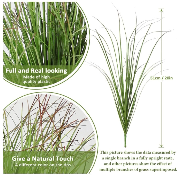 Artificial Grass 24 Bundles 51 cm Green Balcony Garden Indoor Outdoor Manufacturer code Bez marki