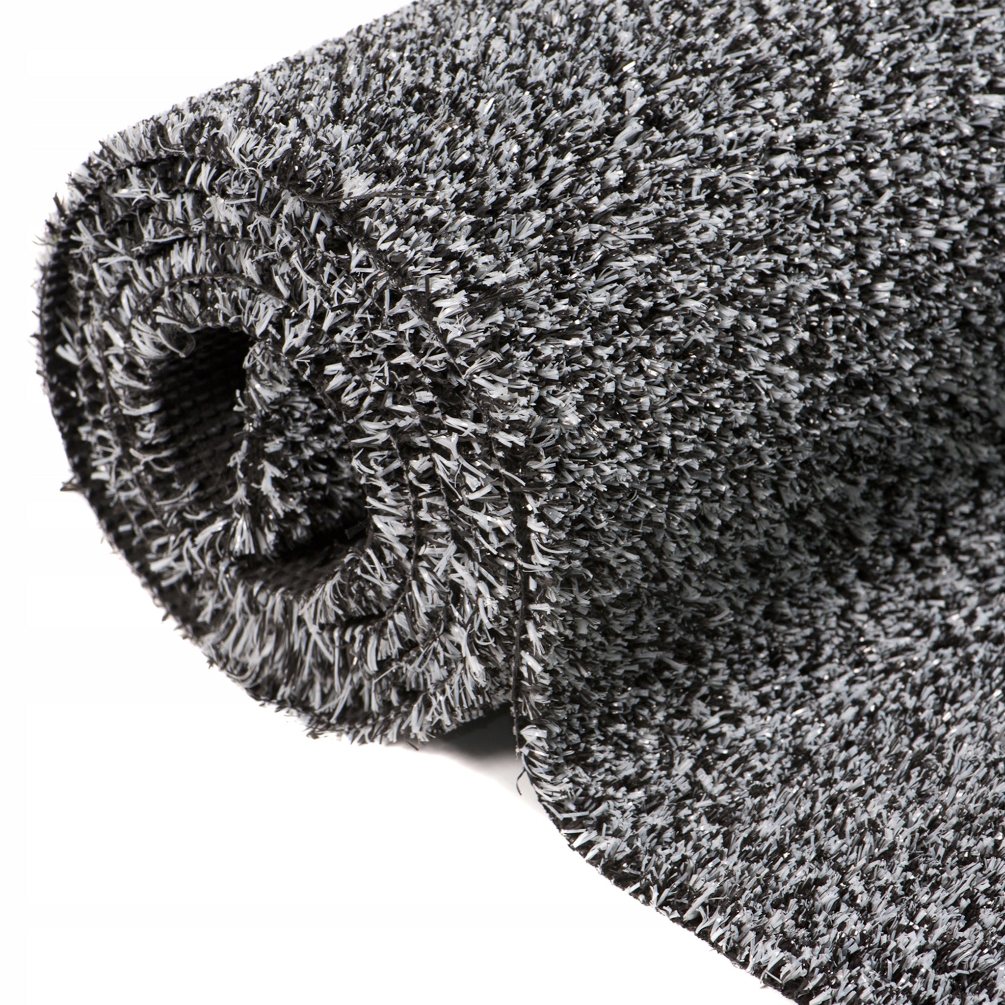 Artificial Grass 2m GREY BLACK MIX TERRACE BALCONY GARDEN UNIVERSAL PITCH