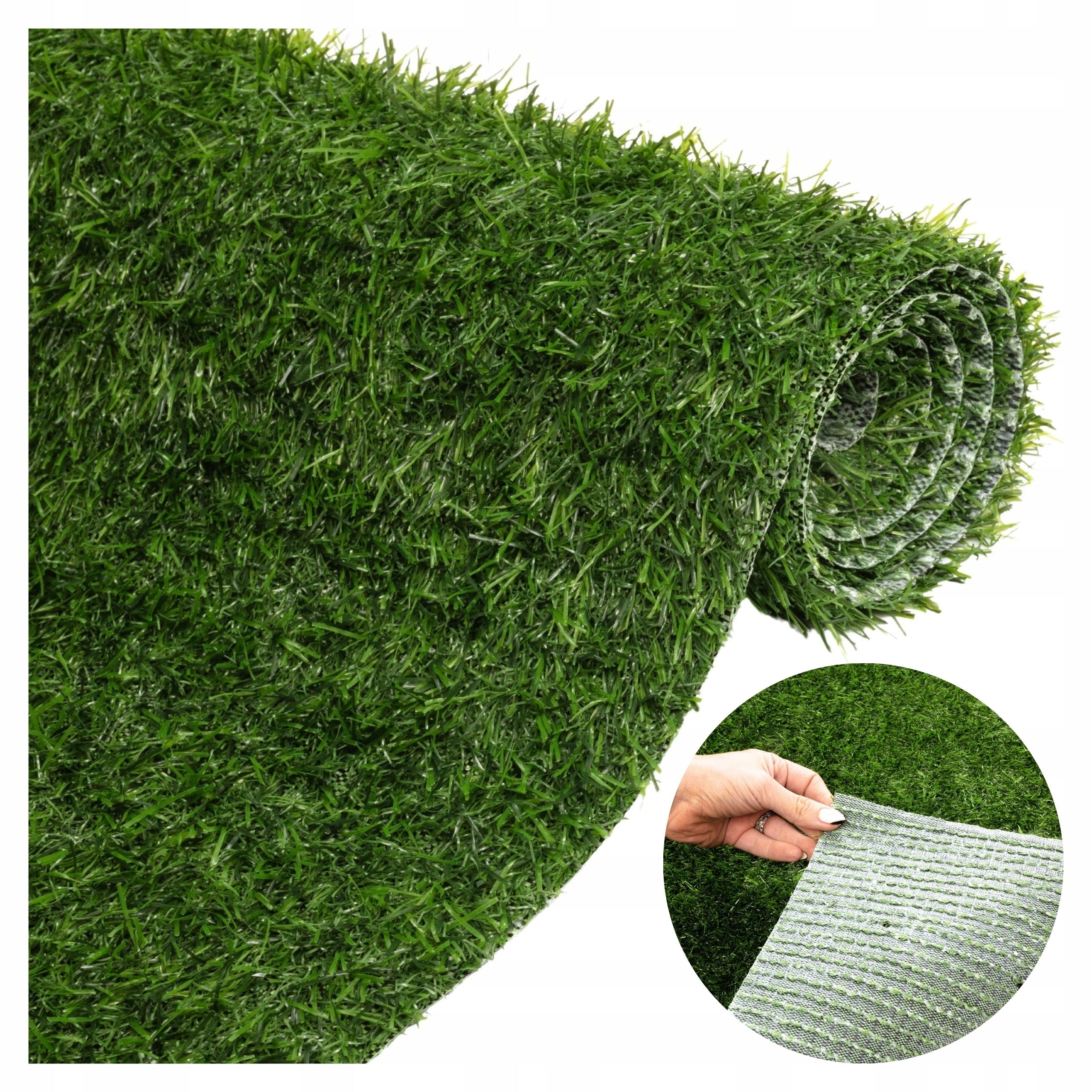 Artificial Grass 4m Green to Dimension with Roll for Terrace Balcony Garden Under Pool Packaging status original