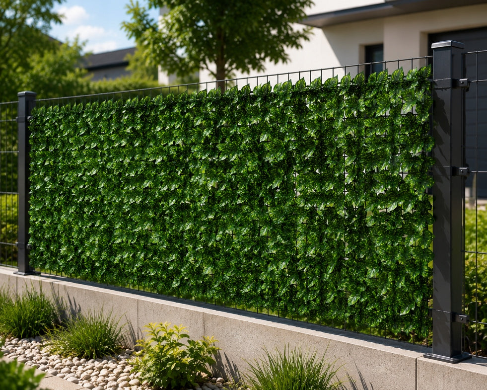 Artificial Hedge Ivy Cover Mat For Fence Balcony Terrace 1x3m Length 300 m