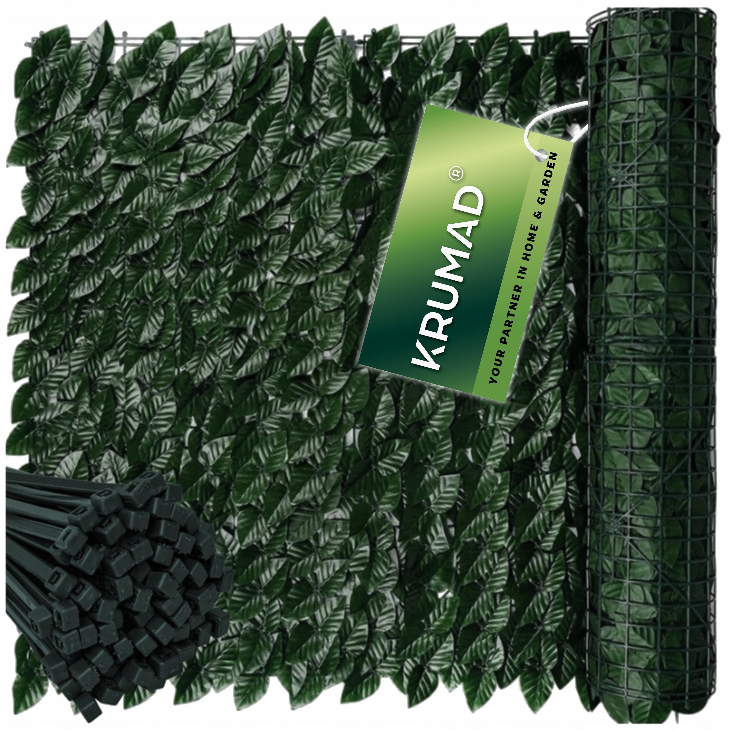 Artificial Hedge Ivy Wall Balcony Fence Artificial Leaves 5mx50 Packaging status original