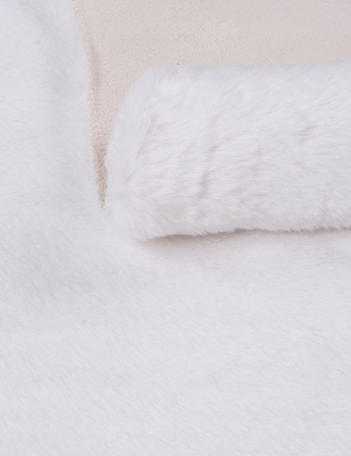 Artificial Leather Rabbit 090*120cm white Color white