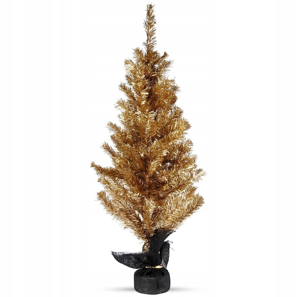 Artificial gold Christmas tree 90 cm