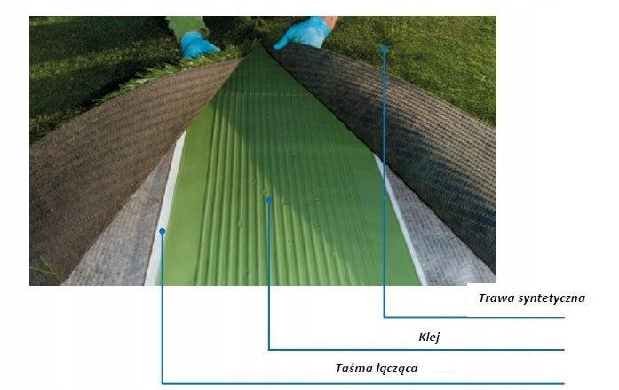 Artificial grass adhesive ALMAFLOOR NOVOL P21 GREEN 6,3+0,9kg Color green