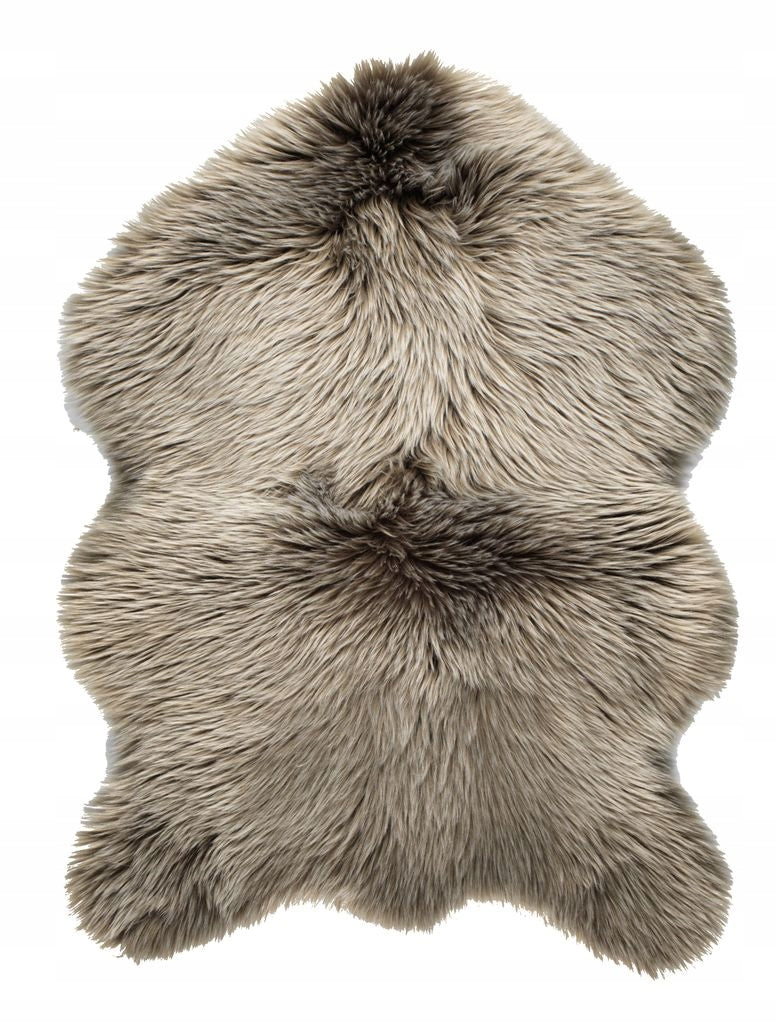 Artificial sheepskin TAKS 60×90 cm | Light brown| soft & fluffy