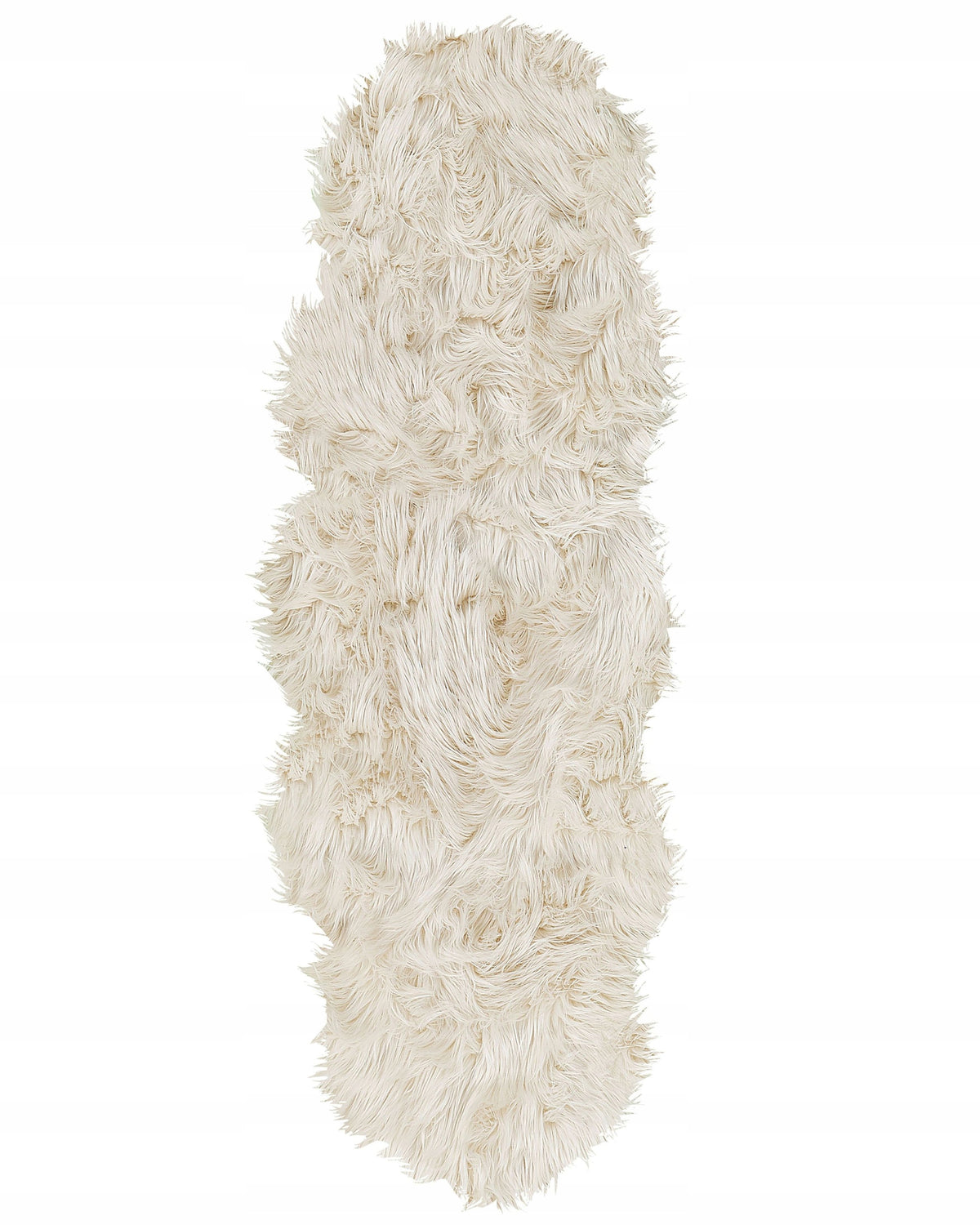 Artificial sheepskin fur 60 x 180 cm beige