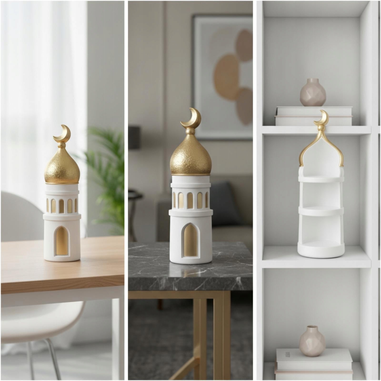 Artistic Tabletop Ornament | Architectural, moon shaped Moon Style G Medical device type accessories for a medical device or a product without an intended medical purpose