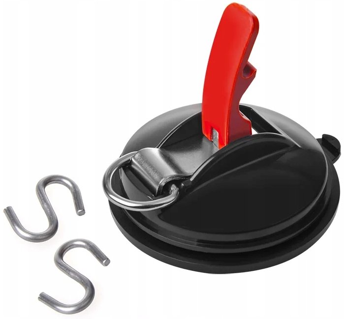Attachment suction cup with hooks and ring ProPlus handle 115mm 10kg