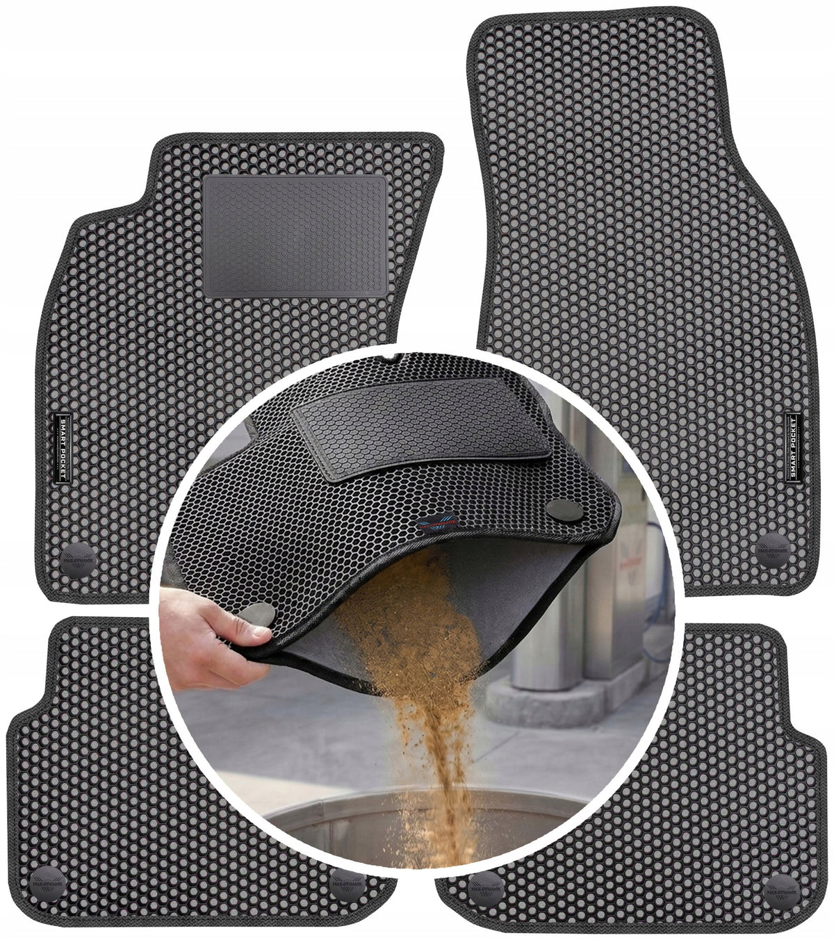 Audi A6 C6 2004-2006 EVA SMART POCKET Rugs