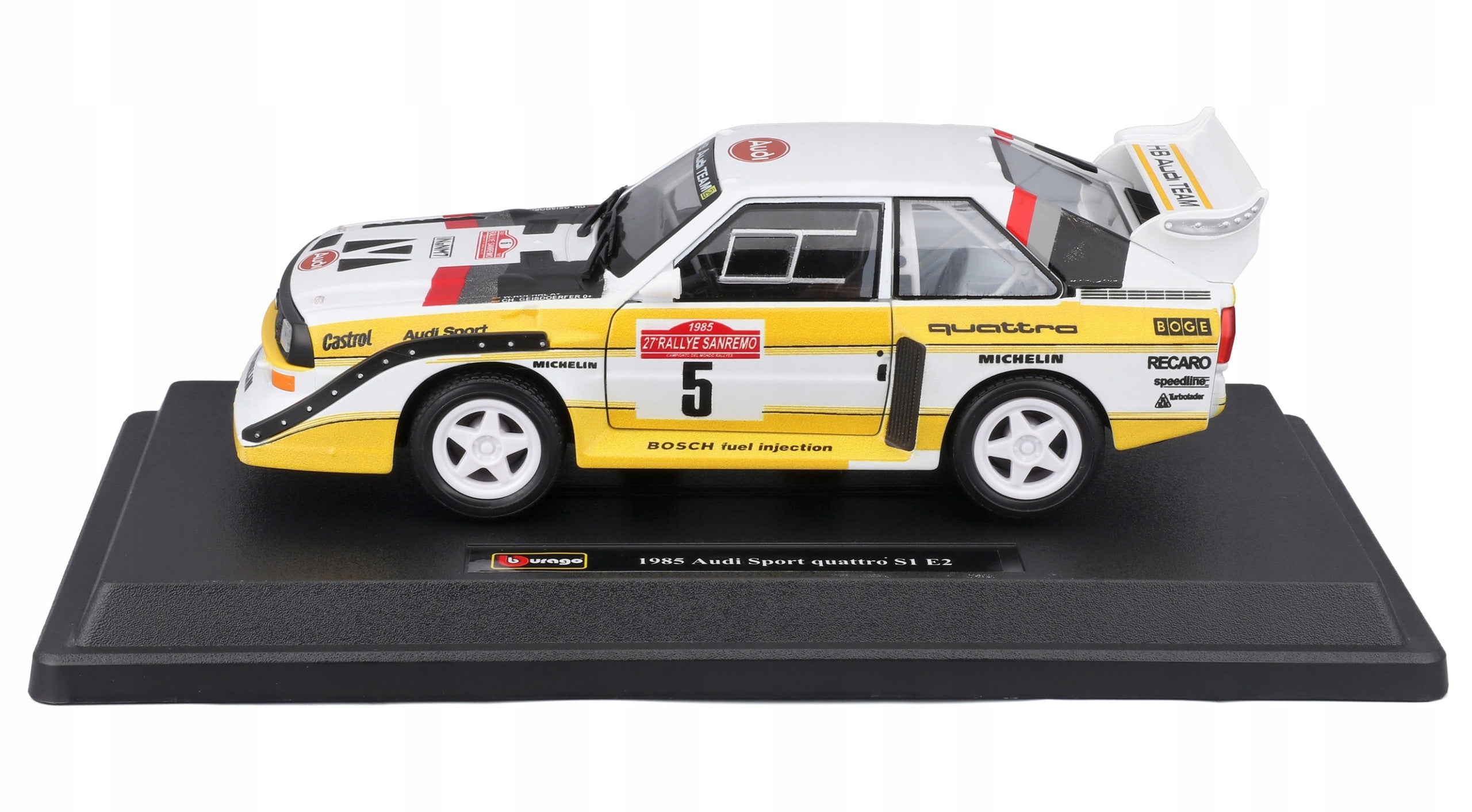 Audi Sport Quattro S1 E2 1985 1:24 Bburago 18-28072 RALLY CAR Packaging status original