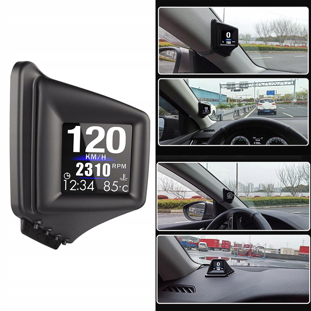 Auto Car Head Up Display GPS OBD2 Driving Computer Voltmeter