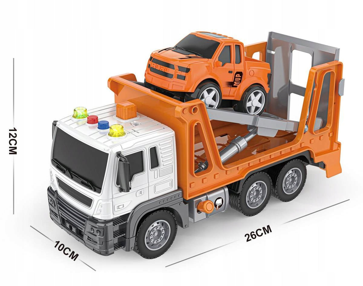 Auto Car Tow Truck Roadside Aid Tugboat Sound Light Toy Poja Brand Sferazabawek