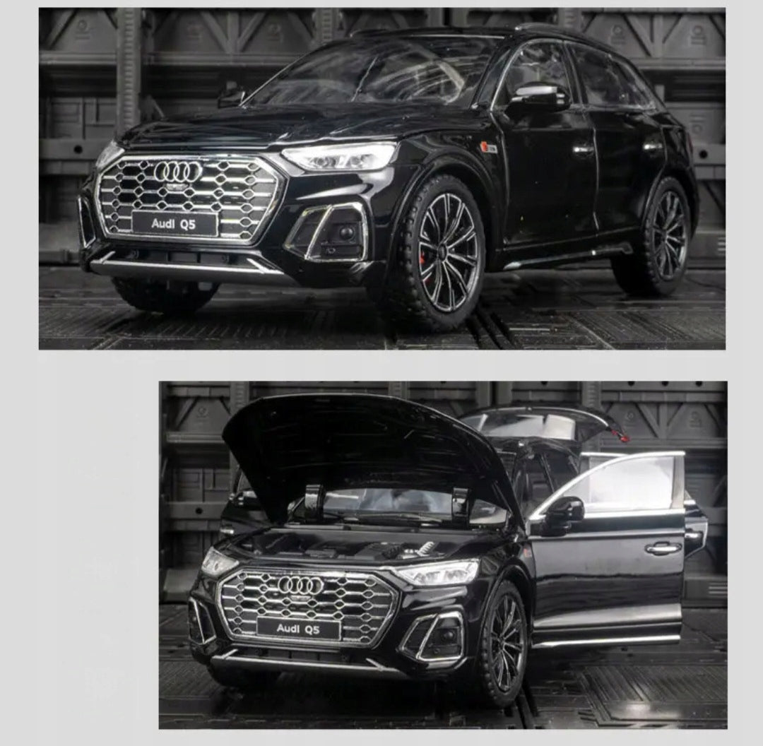 Auto Suv Audi Q5 1:24 metal car box model sound light Led open Packaging status original