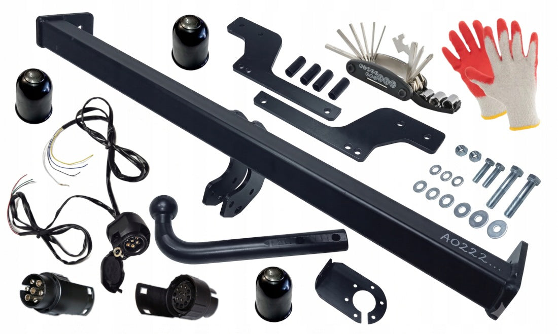 Auto towbar + DACIA DUSTER 2010 2021 I 2 II 1 adapter freebie
