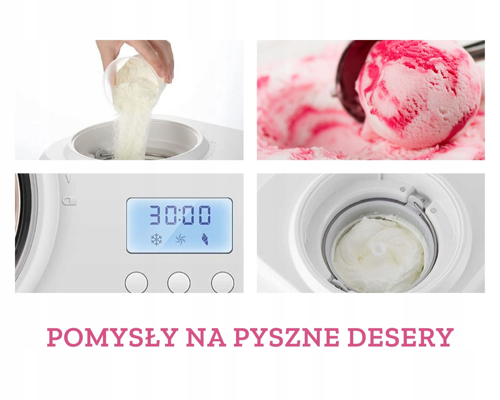 Automat Maszyna do Lodów w 30min Cicha Łatwe Czyszczenie First Austria Manufacturer code 5105-MI