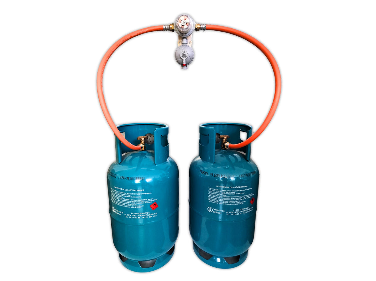 Automatic 2-Bottle REDUCER Kit + 2 Cylinder Wires 11kg or 33kg