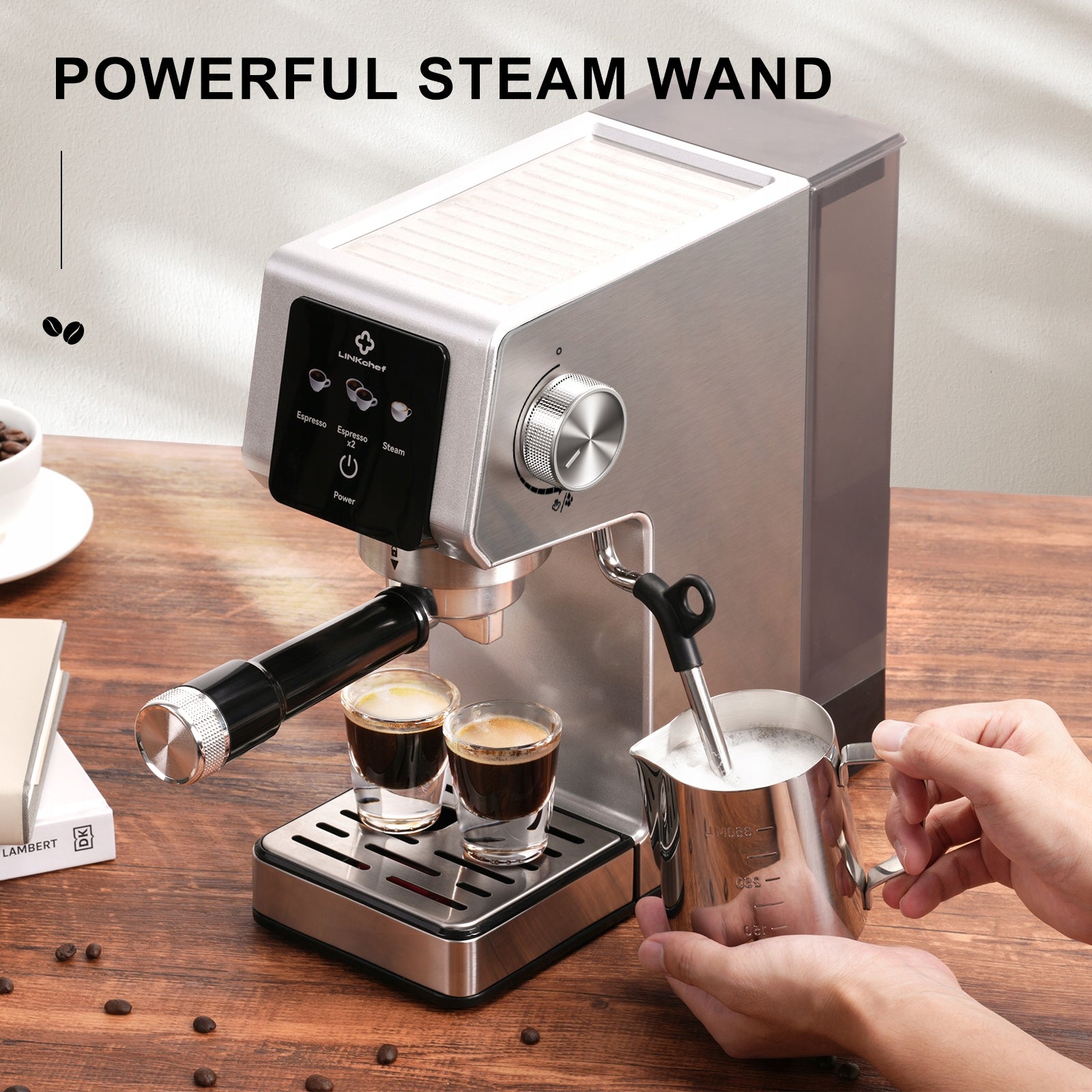 Automatic Coffee Machine Espresso Maker Milk Frother Steam Wand for Kitchen Manufacturer code CME1020