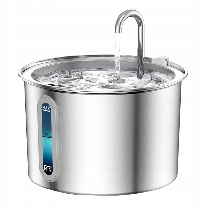 Automatic Dog Cat Drinker Fountain Oneisall 2L Stainless Steel Quiet