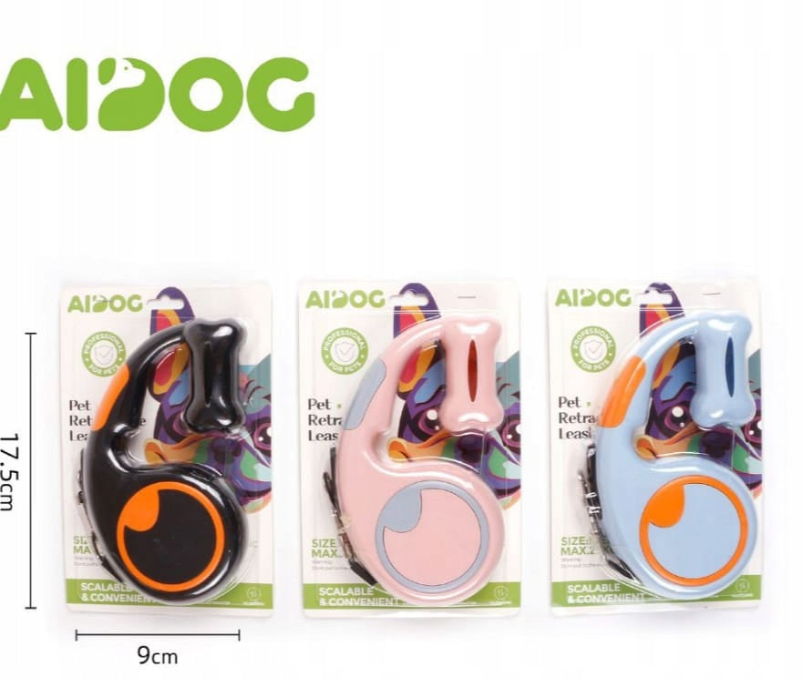 Automatic Dog Leash 5m with Bag Dispenser – AIDOG