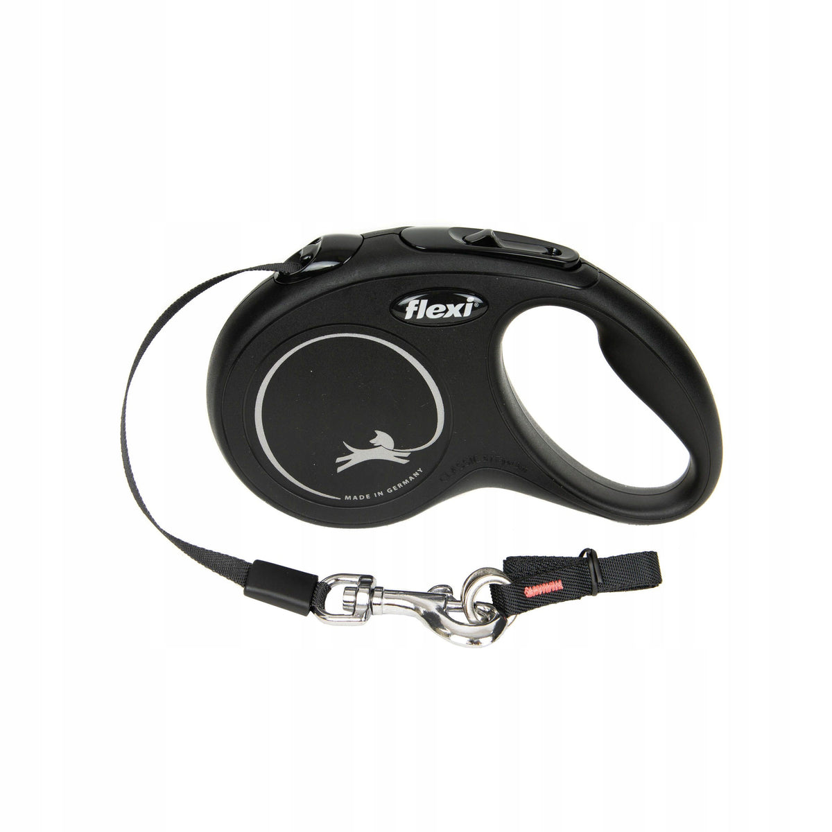 Automatic Dog Leash Flexi Classic S Tape 5m Black Up to 15kg
