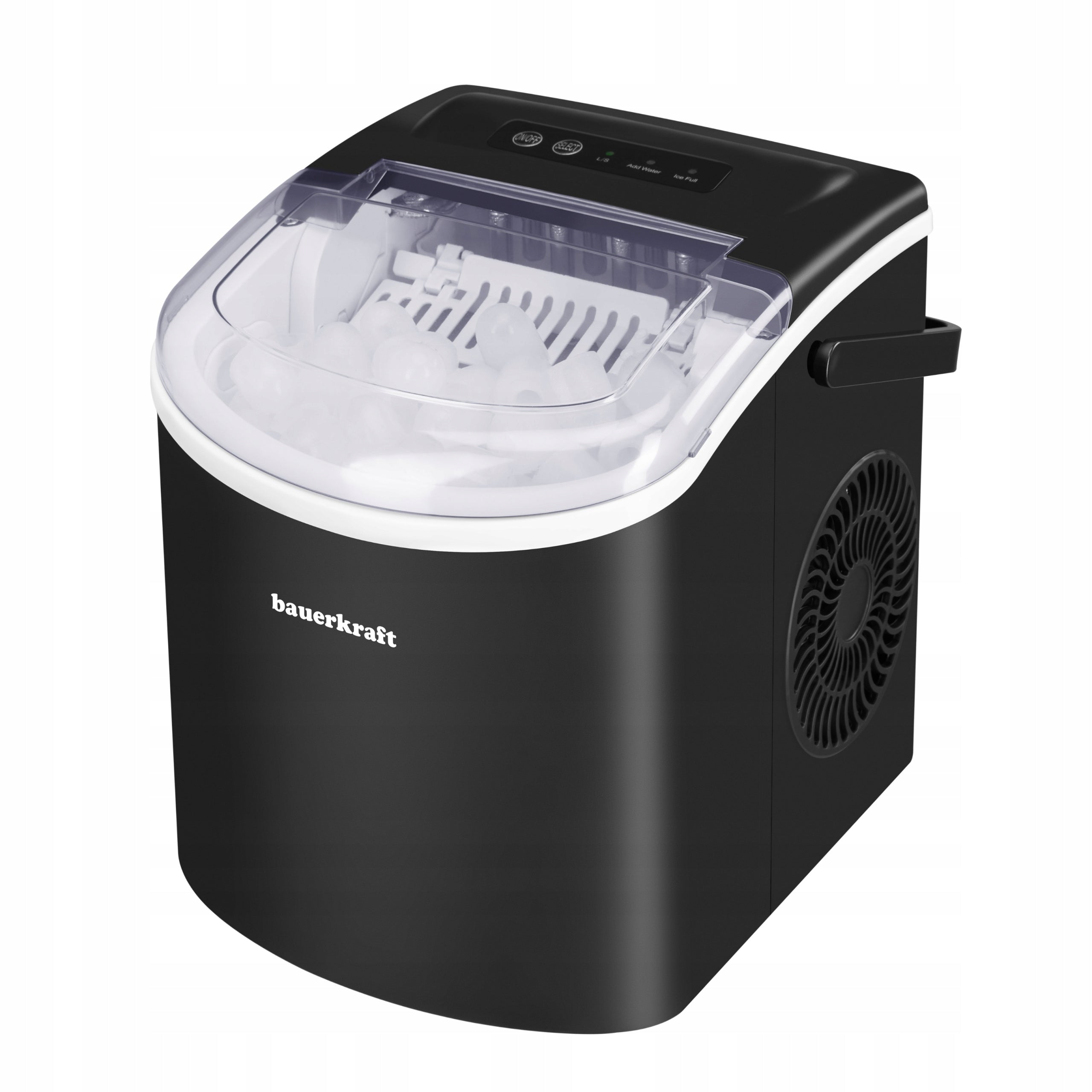 Automatic Quiet Efficient Ice Maker Bauerkraft 12kg/24h black Packaging status original
