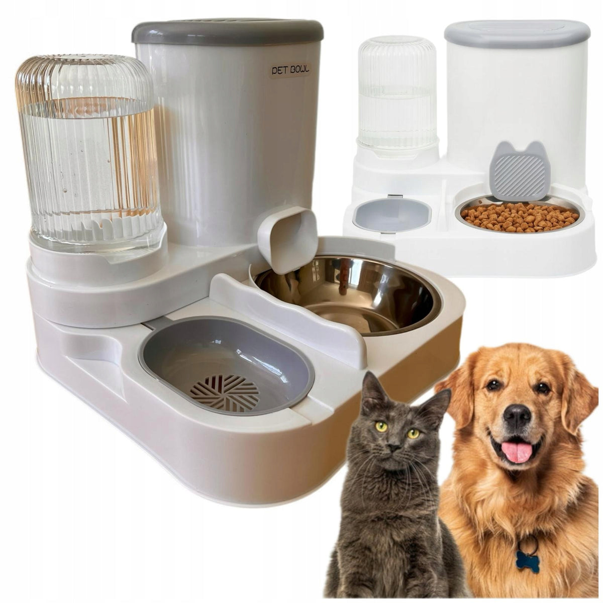 Automatic WATER AND FOOD FEEDER CAT AND DOG BOWL DISPENSER