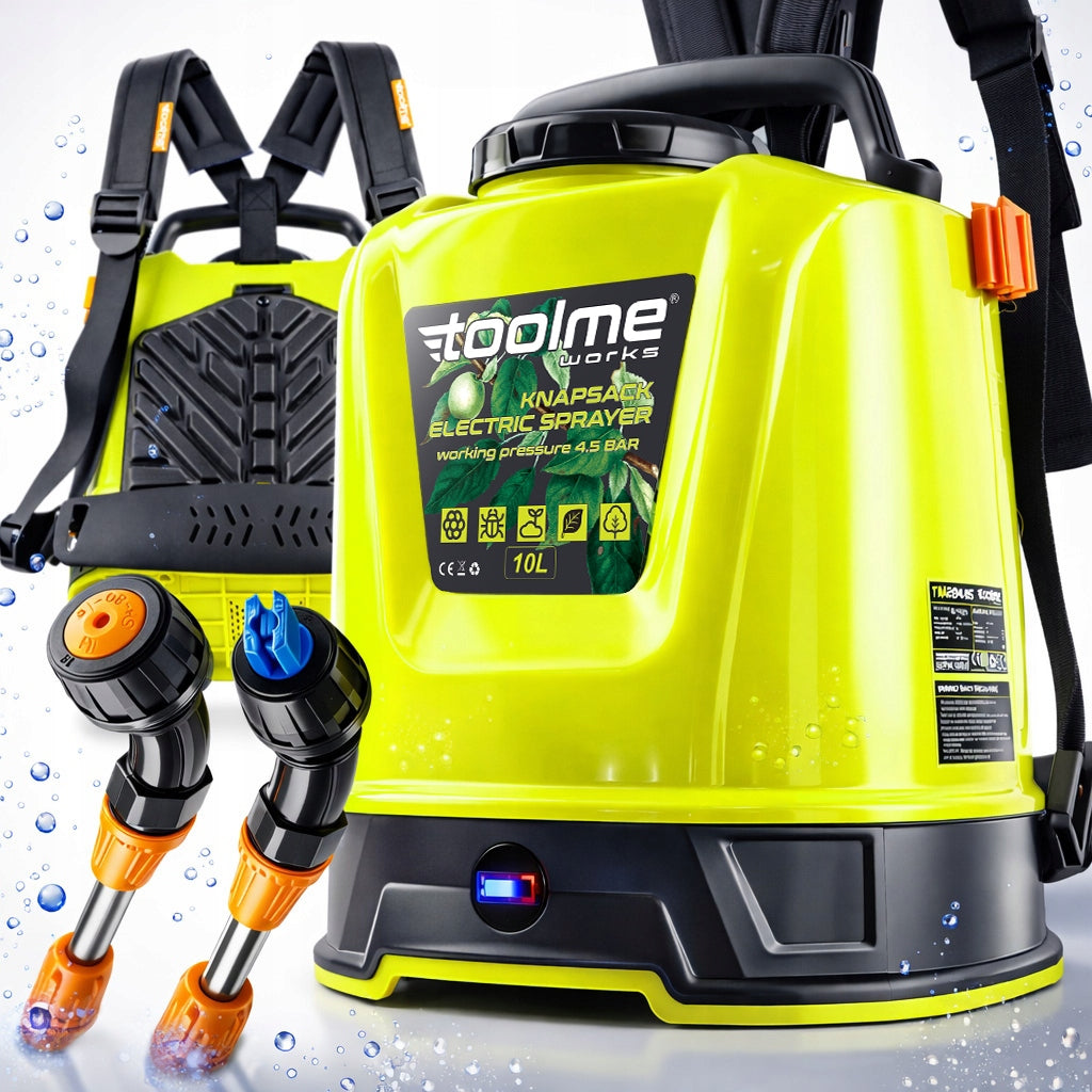 Automatic electric pressure sprayer 10l LED LCD PREMIUM toolme