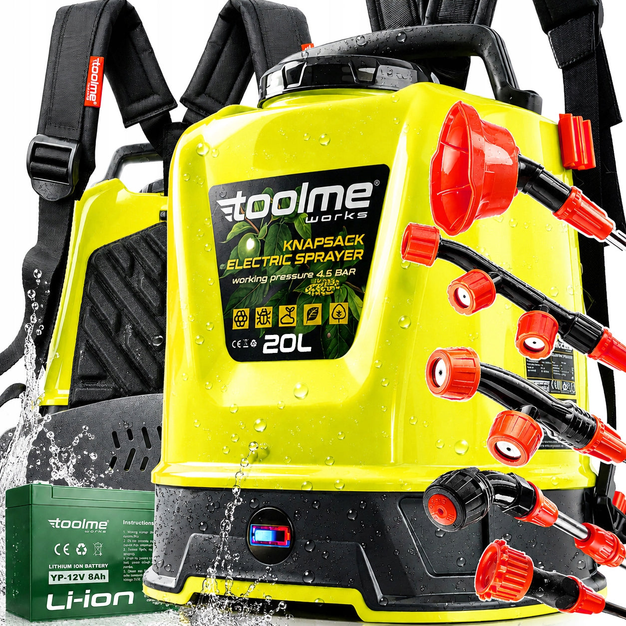 Automatic electric pressure sprayer 20l PREMIUM tm285 Light3kg